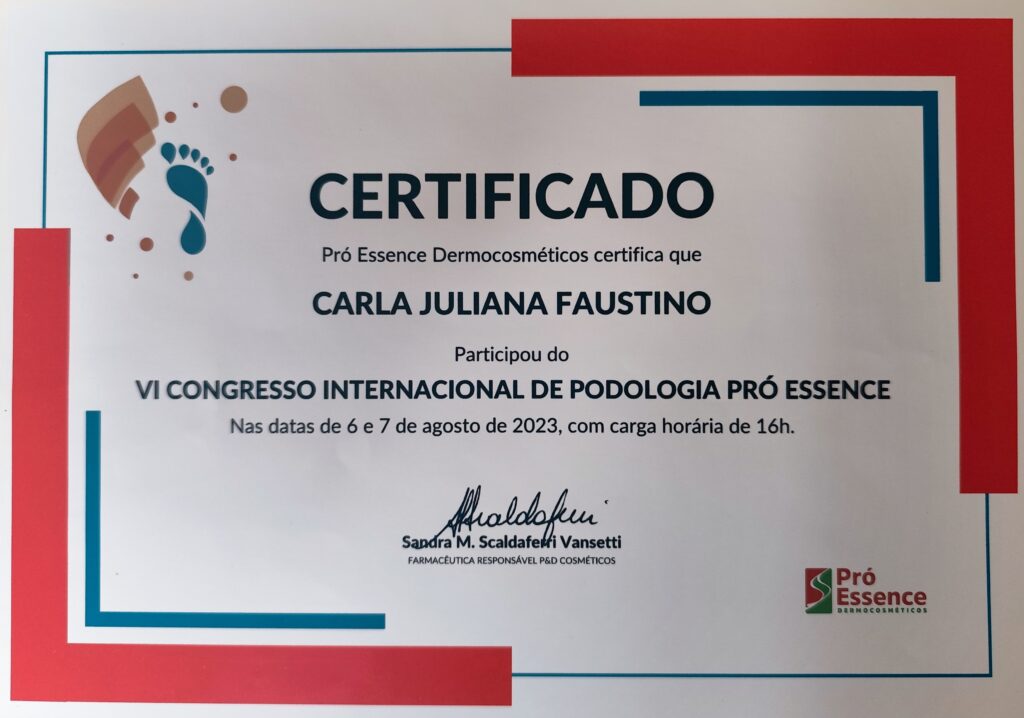 VI Congresso Internacional de Podologia.
06 e 07_Agosto_2023.